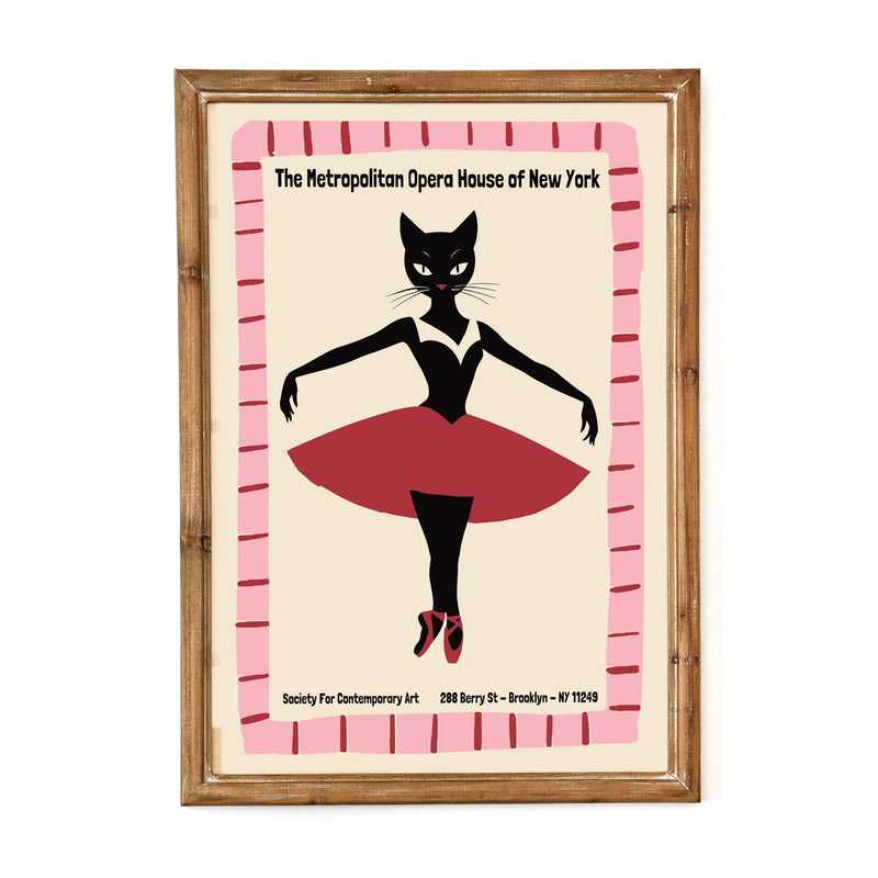 Ballet Cat Poster