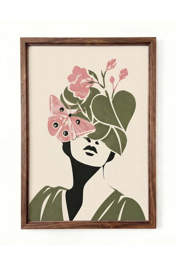 Butterfly Woman Poster