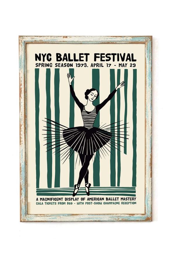 Elegant Ballet Dancer Poster