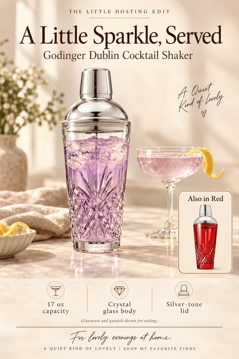 Godinger Dublin Crystal Cocktail Shaker