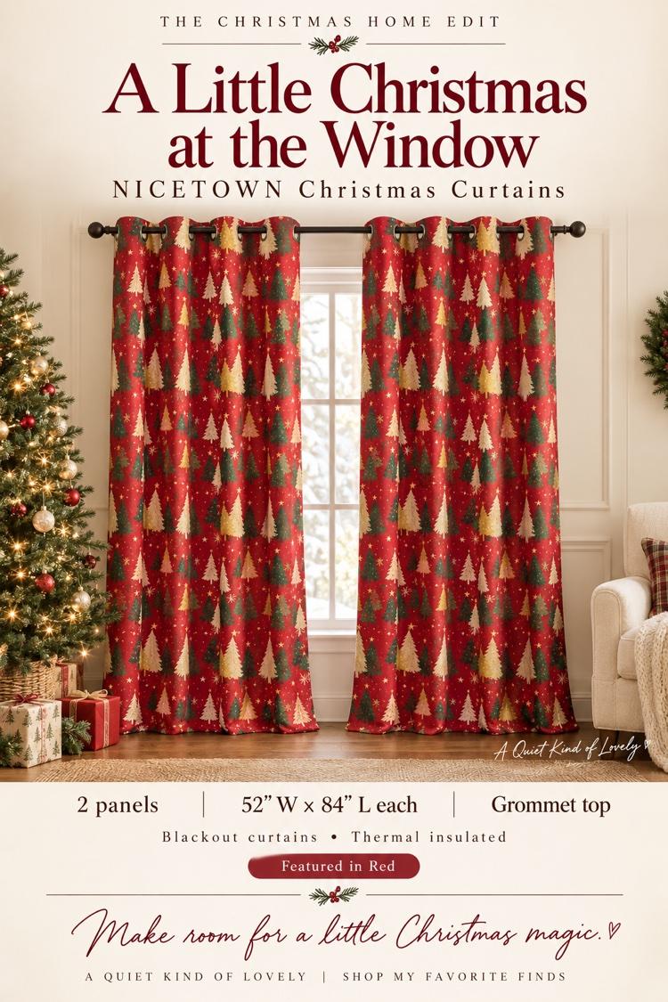 NICETOWN Christmas Curtains